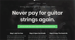 Desktop Screenshot of guitarstringsforlife.com