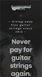 Mobile Screenshot of guitarstringsforlife.com
